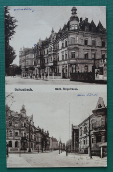 AK Schwabach / 1918 / Südliche Ringstraße / Hausansichten / Straße Architektur